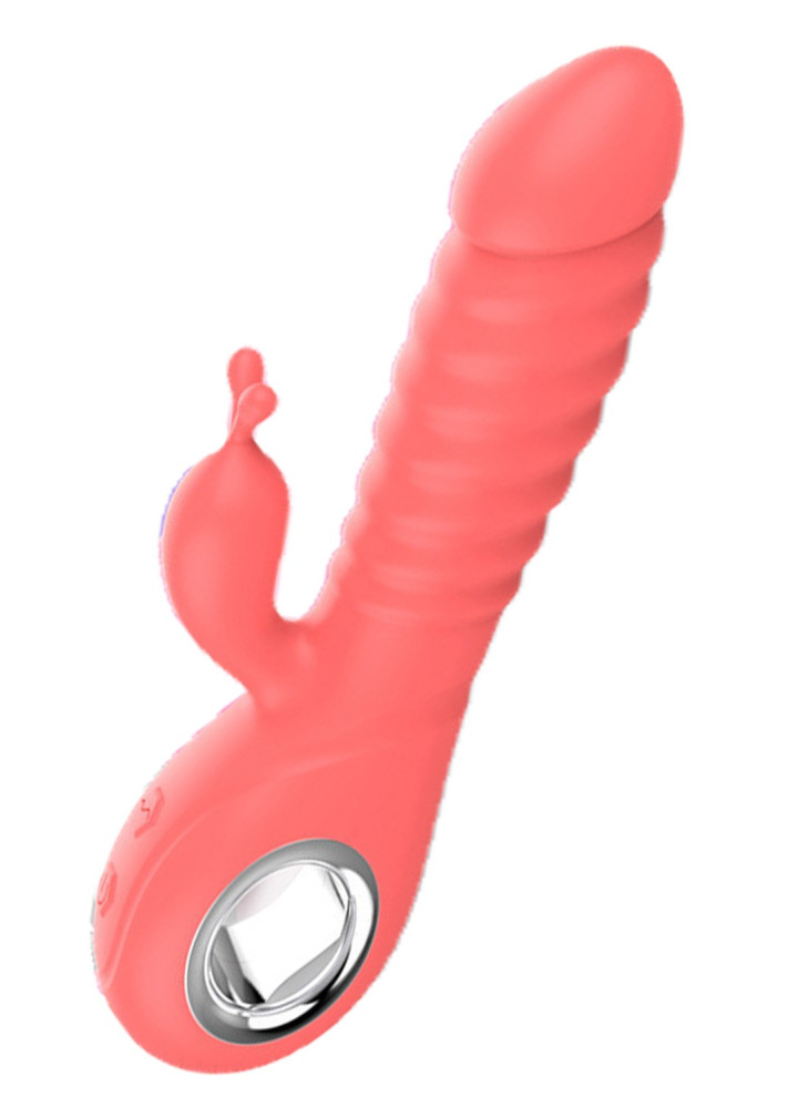 Vibromasseur rabbit rotatif 7 vibrations USB - TOZ-025B